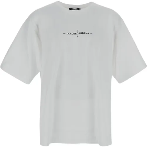 Baumwoll Logo T-Shirt , Herren, Größe: L - Dolce & Gabbana - Modalova