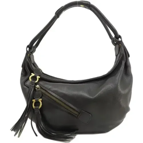 Pre-owned Leder Schultertasche , Damen, Größe: ONE Size - Salvatore Ferragamo Pre-owned - Modalova