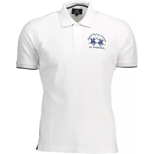 Polo Shirt mit Kontrastdetails , Herren, Größe: L - LA MARTINA - Modalova