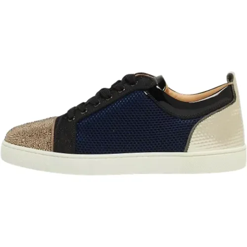 Pre-owned Fabric sneakers , female, Sizes: 9 1/2 UK - Christian Louboutin Pre-owned - Modalova