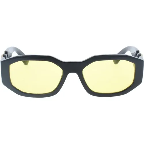 Iconic Sunglasses with Uniform Lenses , female, Sizes: 53 MM - Versace - Modalova