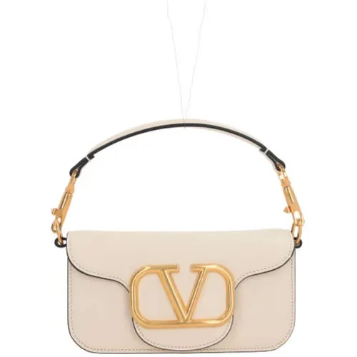 Smooth Leather Handbag with Antique Gold Hardware , female, Sizes: ONE SIZE - Valentino Garavani - Modalova