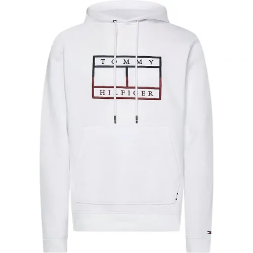 Graphic Flag Hoodie for Men , male, Sizes: S - Tommy Hilfiger - Modalova