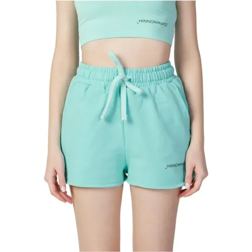 Grüne Spitzen Shorts , Damen, Größe: L - Hinnominate - Modalova