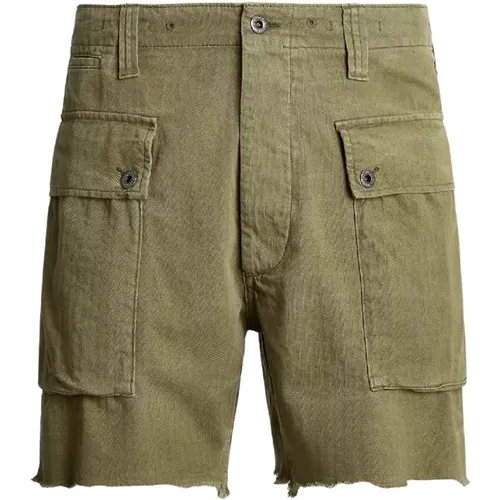 Olivenfarbene Cargoshorts , Herren, Größe: W31 - Ralph Lauren - Modalova