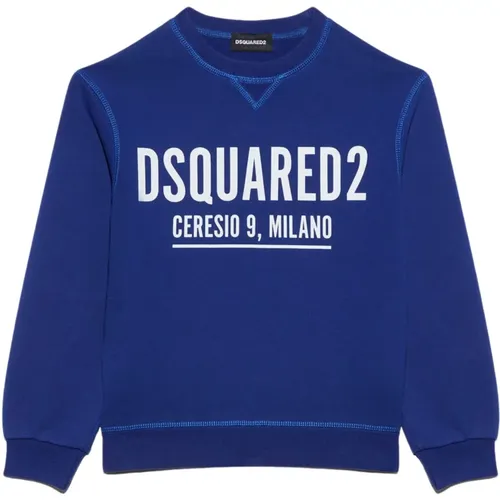 Blaue Sweaters für Kinder - Dsquared2 - Modalova