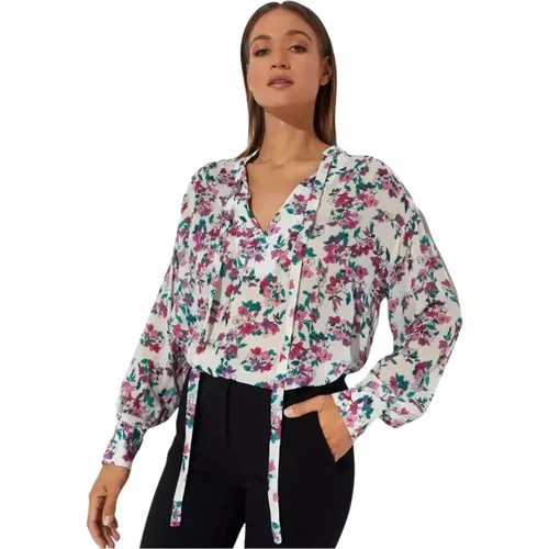 Floral Print Blouse Benita , female, Sizes: M, 2XS, XS - pinko - Modalova