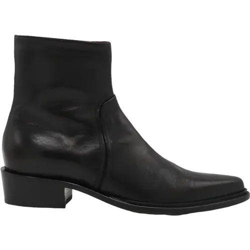 Leather ankle boot 3283 , female, Sizes: 3 UK, 5 UK, 6 UK, 7 UK, 4 1/2 UK - Pomme D'or - Modalova