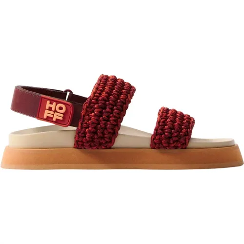 Multicolor Geflochtene Sandale mit Memory Foam , Damen, Größe: 38 EU - Hoff - Modalova