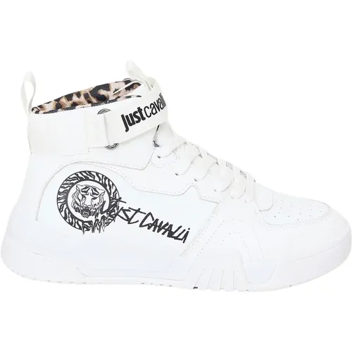 High Leather Sneakers , female, Sizes: 3 UK - Just Cavalli - Modalova