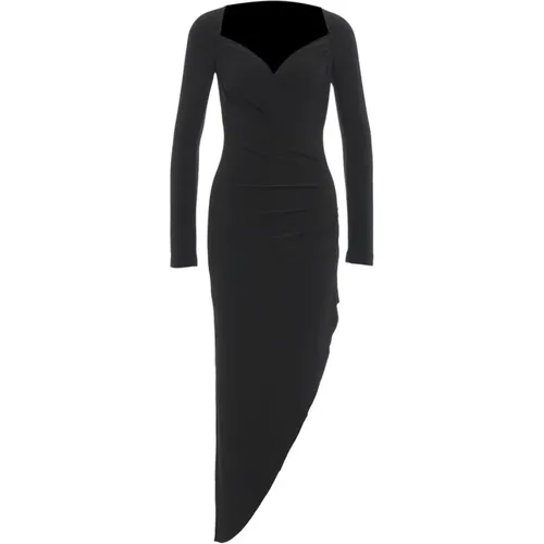 Schwarzes Kleid Aw24 Handwäsche , Damen, Größe: M - Norma Kamali - Modalova
