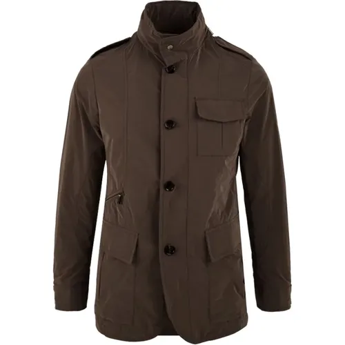 Military Style Coats , male, Sizes: 2XL, L, 3XL, XL, M - Moorer - Modalova