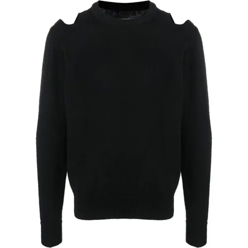 Woll-Sweatshirt mit Ausschnitt-Detail - Jil Sander - Modalova