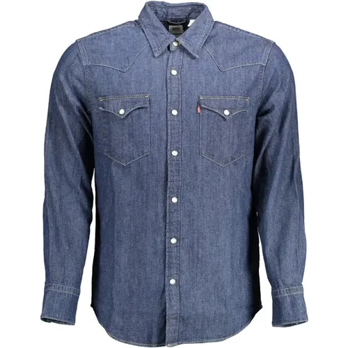 Levi's , Cotton Shirt Classic Design , male, Sizes: M - Levis - Modalova