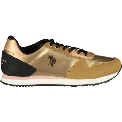 Sportliche Schnürschuhe Gold Damen , Damen, Größe: 35 EU - U.S. Polo Assn. - Modalova