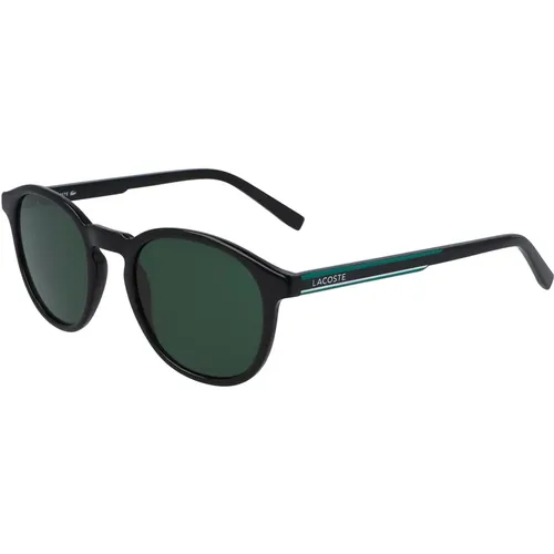 Schwarz/Grüne Sonnenbrille,Havana/Braune Sonnenbrille,Dunkelblau/Blau Sonnenbrille - Lacoste - Modalova