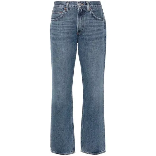 Light Regenerative Cotton Denim Jeans , female, Sizes: W27, W30, W25, W28, W26 - Agolde - Modalova