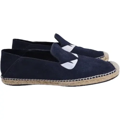 Pre-owned Suede flats , male, Sizes: 8 UK - Fendi Vintage - Modalova