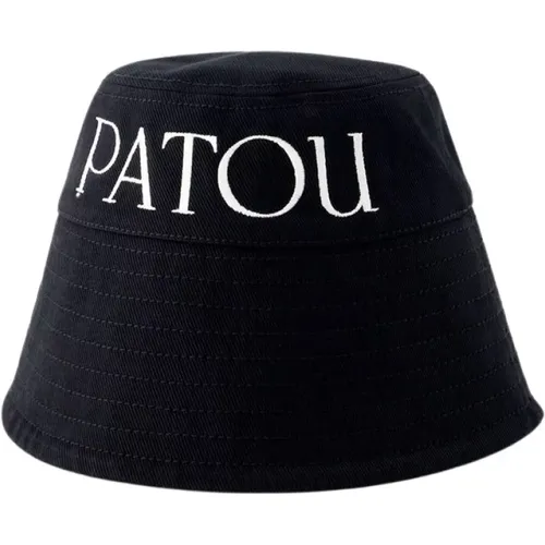 Schwarzer Baumwoll-Bucket-Hut , Damen, Größe: M - Patou - Modalova