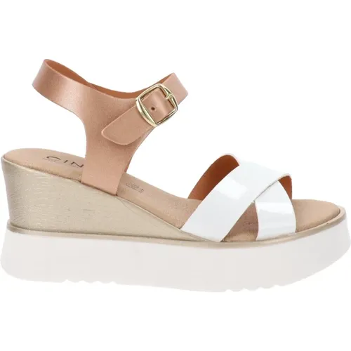 Sommer Sandalen aus Kunstleder , Damen, Größe: 37 EU - Cinzia Soft - Modalova