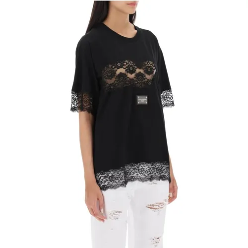 T-Shirts , Damen, Größe: S - Dolce & Gabbana - Modalova