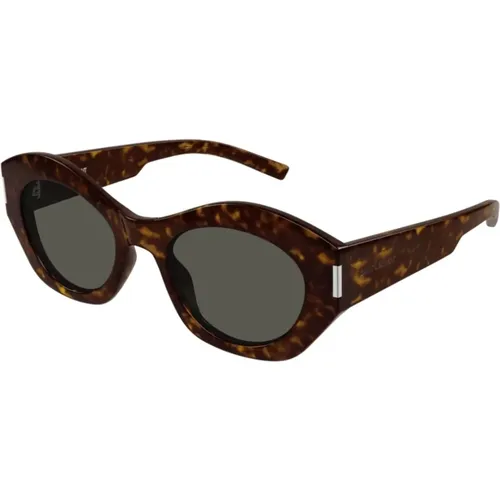 Audaci Geometric Frames in Acetate , unisex, Sizes: ONE SIZE - Saint Laurent - Modalova