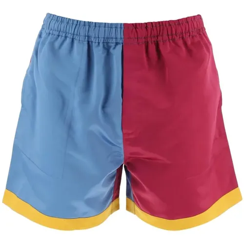 Color Block Shorts inspiriert von einer Jockeyjacke aus den 50er Jahren , Herren, Größe: L - Bode - Modalova
