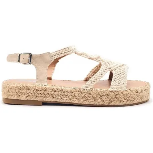 Flache Sandalen , Damen, Größe: 38 EU - XTI - Modalova