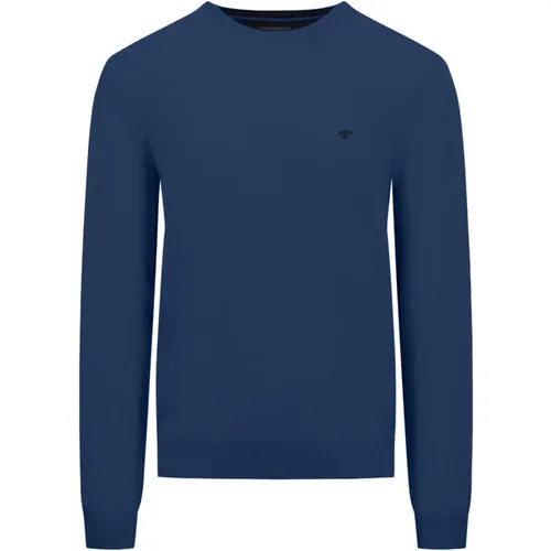 Merino Cashmere O-Neck Pullover , Herren, Größe: 3XL - FYNCH-HATTON - Modalova