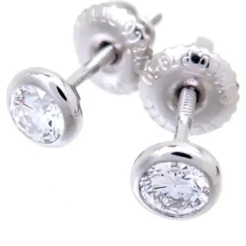 Pre-owned Platinum earrings , female, Sizes: ONE SIZE - Tiffany & Co. Pre-owned - Modalova