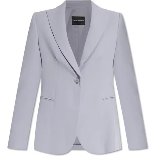 Blazer mit geschlossenen Revers , Damen, Größe: S - Emporio Armani - Modalova