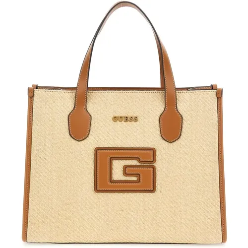 G Status 2 Compartment Shopping Bag , female, Sizes: ONE SIZE - Guess - Modalova