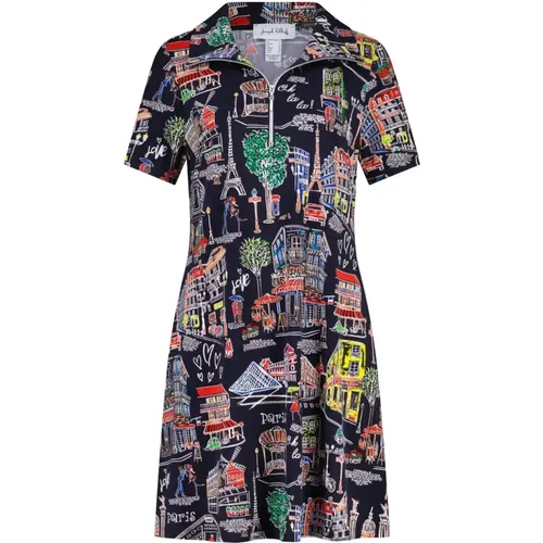 T-Shirt-Kleid mit Pariser Print , Damen, Größe: M - Joseph Ribkoff - Modalova