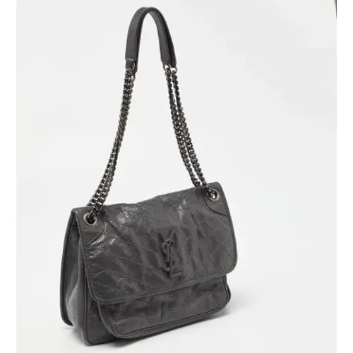 Pre-owned Leather shoulder-bags , female, Sizes: ONE SIZE - Yves Saint Laurent Vintage - Modalova