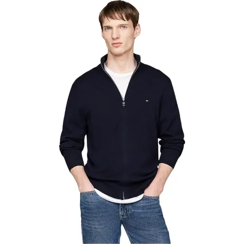 Stilvolle Cardigan Pullover , Herren, Größe: L - Tommy Hilfiger - Modalova