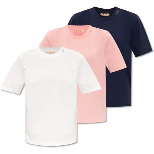 T-shirt 3-pack , female, Sizes: 2XS, XS, S - Marni - Modalova