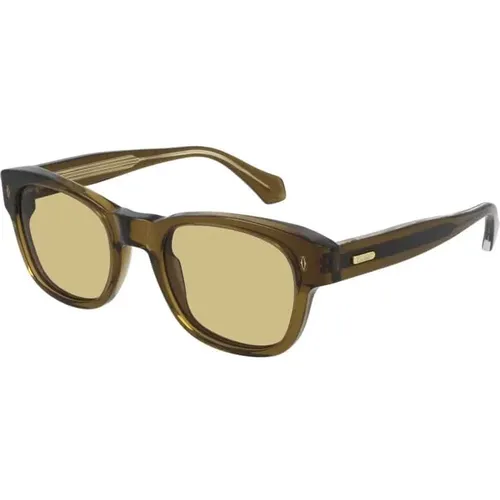 And Yellow Sunglasses, Stylish and Durable , unisex, Sizes: 52 MM - Cartier - Modalova
