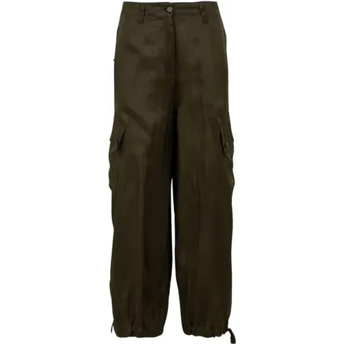 Military Style Trousers , female, Sizes: S - Aspesi - Modalova