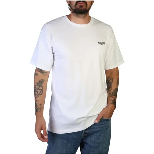Kurzarm T-Shirt - A0707-9412 , Herren, Größe: L - Moschino - Modalova