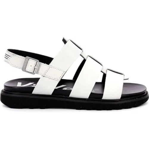 Bequeme Ledersandalen , Damen, Größe: 36 EU - Kickers - Modalova