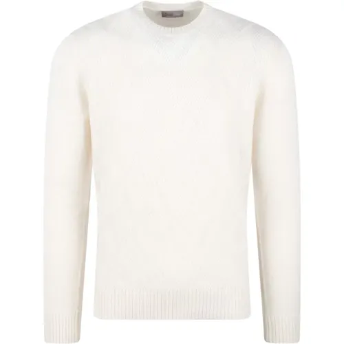 Cashmere Resort Sweater in Herringbone Pattern , male, Sizes: M - Herno - Modalova