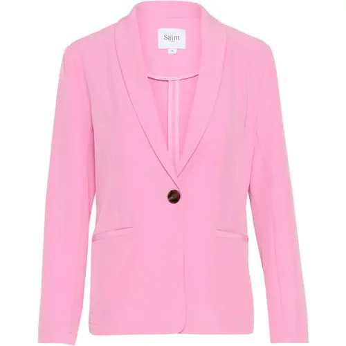 Celestsz Blazer Jacke Fuchsia , Damen, Größe: S - Saint Tropez - Modalova