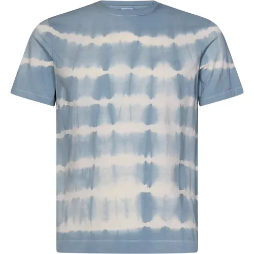 Clear Tie Dye Striped T-Shirt , male, Sizes: L, S, XL - Malo - Modalova