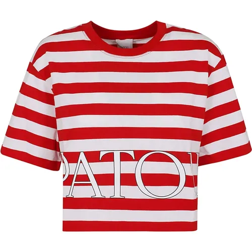 Red T-Shirts & Polos for Women , female, Sizes: M - Patou - Modalova