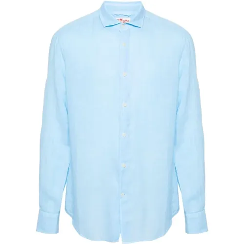 Linen Classic Collar Shirt , male, Sizes: XL, M, S, L - MC2 Saint Barth - Modalova