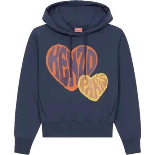 Heart Motif Hoodie Sweater , female, Sizes: M - Kenzo - Modalova