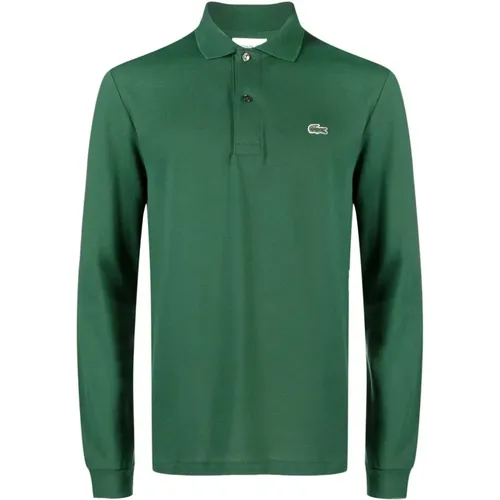 Grünes Polo Shirt Logo Patch , Herren, Größe: XL - Lacoste - Modalova