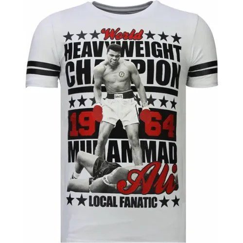 Greatest Of All Time Ali - Herren T-Shirt - 13-6215W , Herren, Größe: XL - Local Fanatic - Modalova