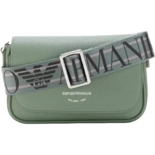 Grüne Mini Tasche mit Verstellbarem Riemen , Damen, Größe: ONE Size - Emporio Armani - Modalova