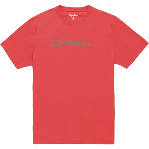 Baumwolle Crewneck Logo Print T-shirt , Herren, Größe: XL - RefrigiWear - Modalova
